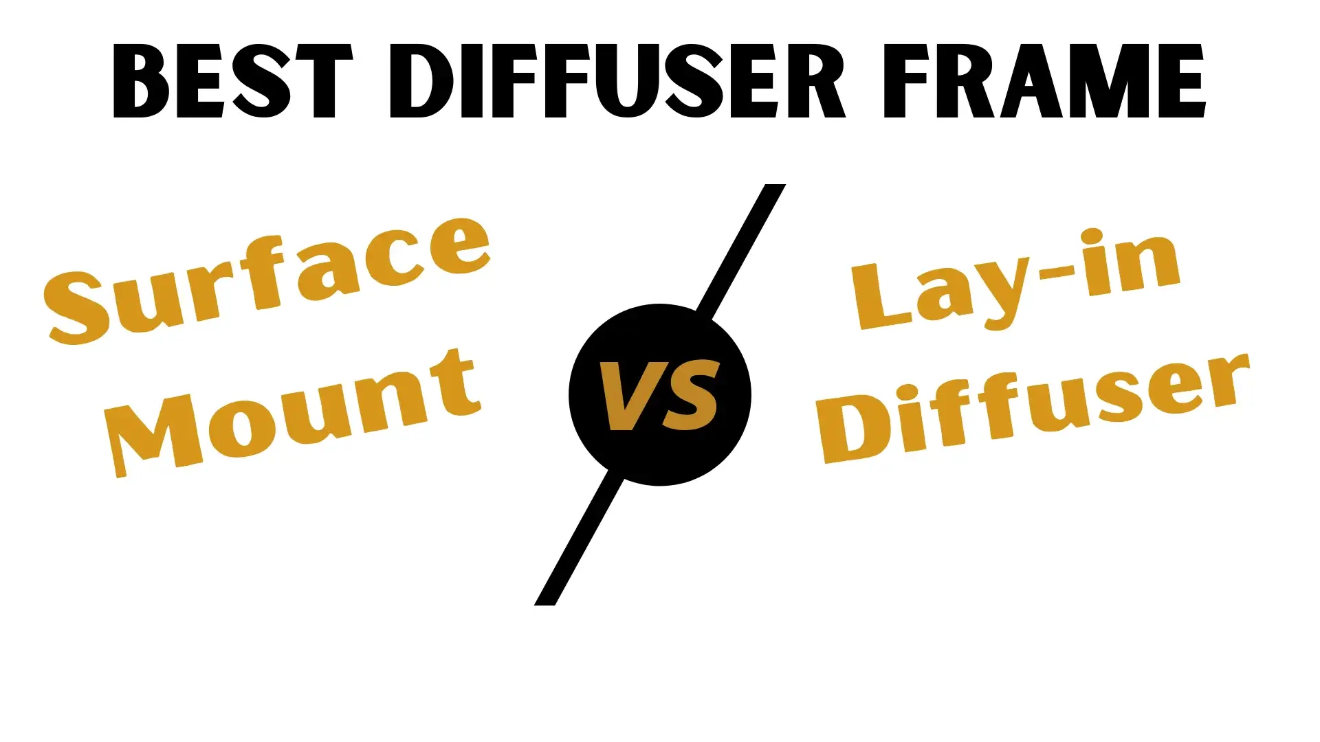 Surface Mount vs Lay-in Diffuser